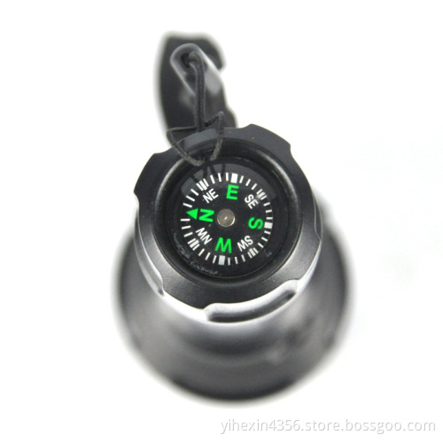 Boruit Newest 4 Colors Of Nest Plate 3W Led Camping Rechargeable Flashlight With Lanyard